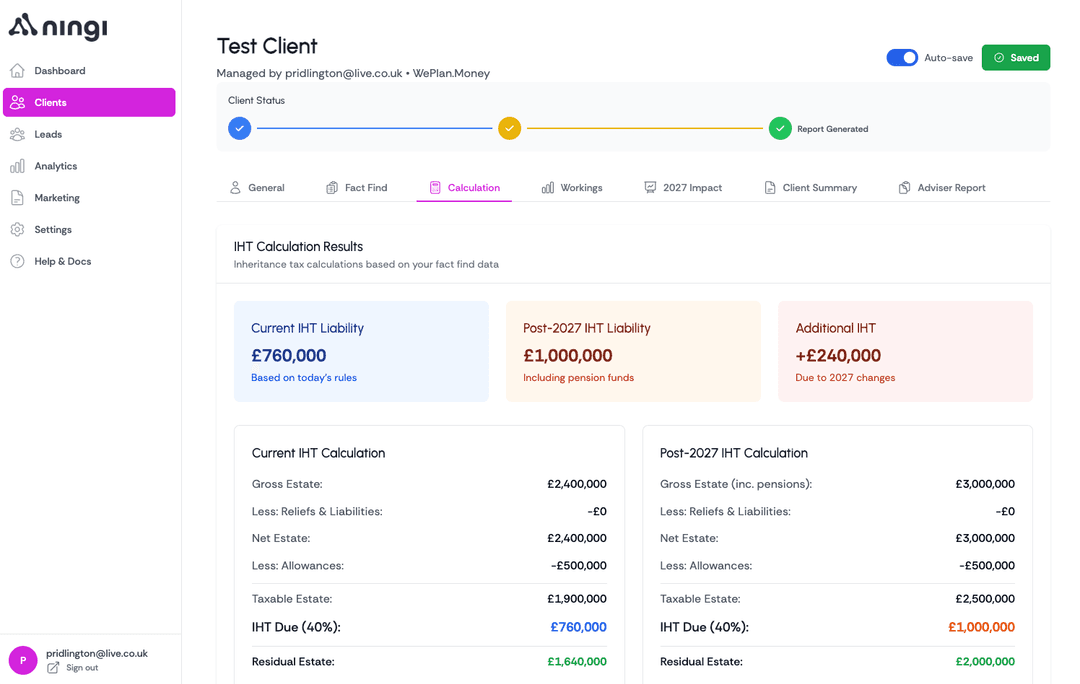 Client Management Pipeline