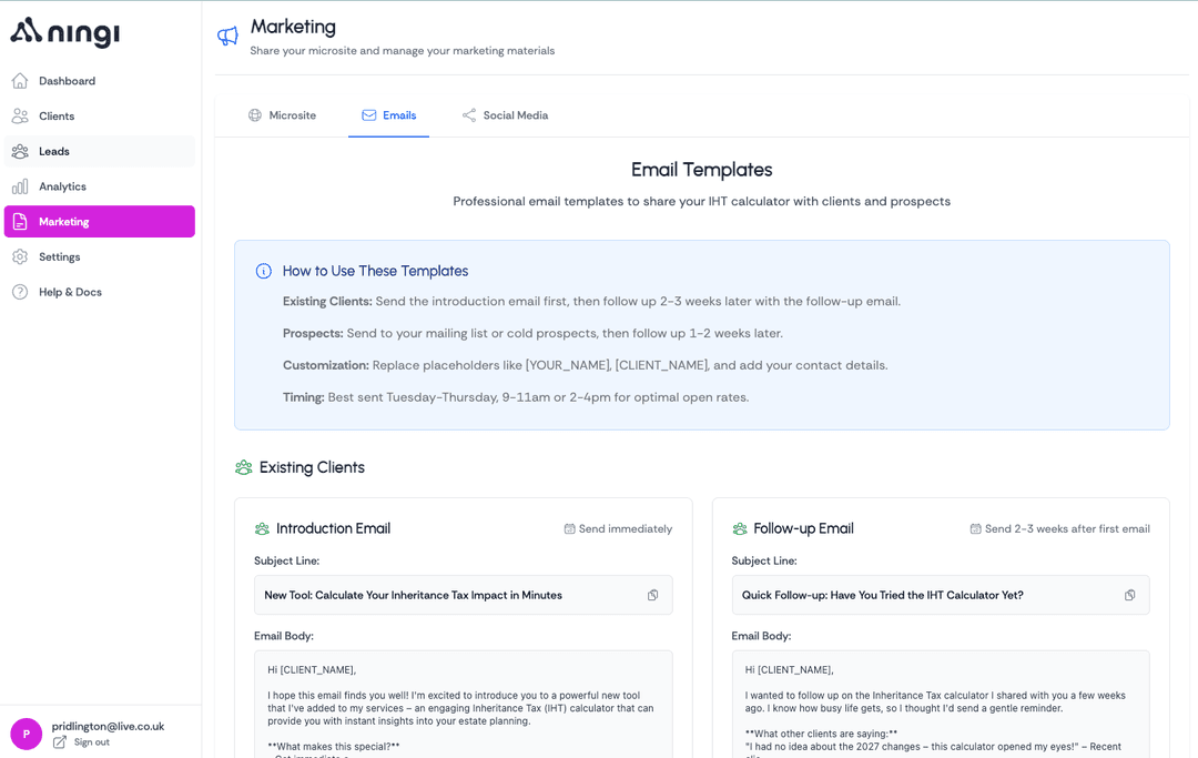 Professional Email Templates